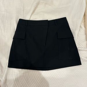 Zara Cargo Black Mini Skirt